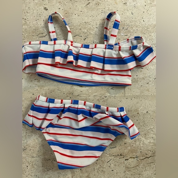 Janie and Jack Girls Two Piece Swimsuit Size 2T - Picture 2 of 3